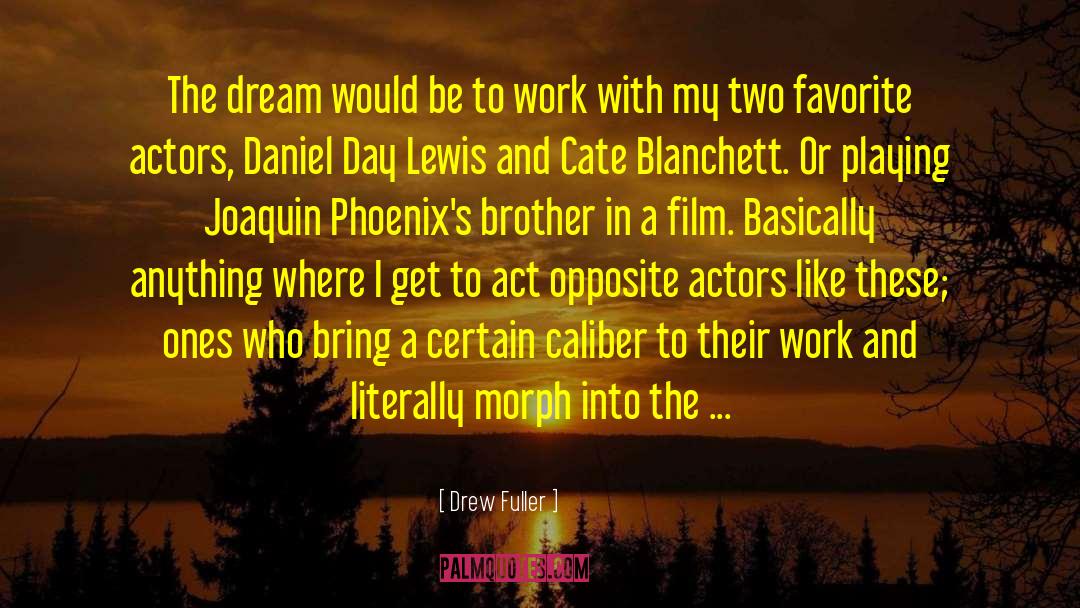 Drew Fuller Quotes: The dream would be to