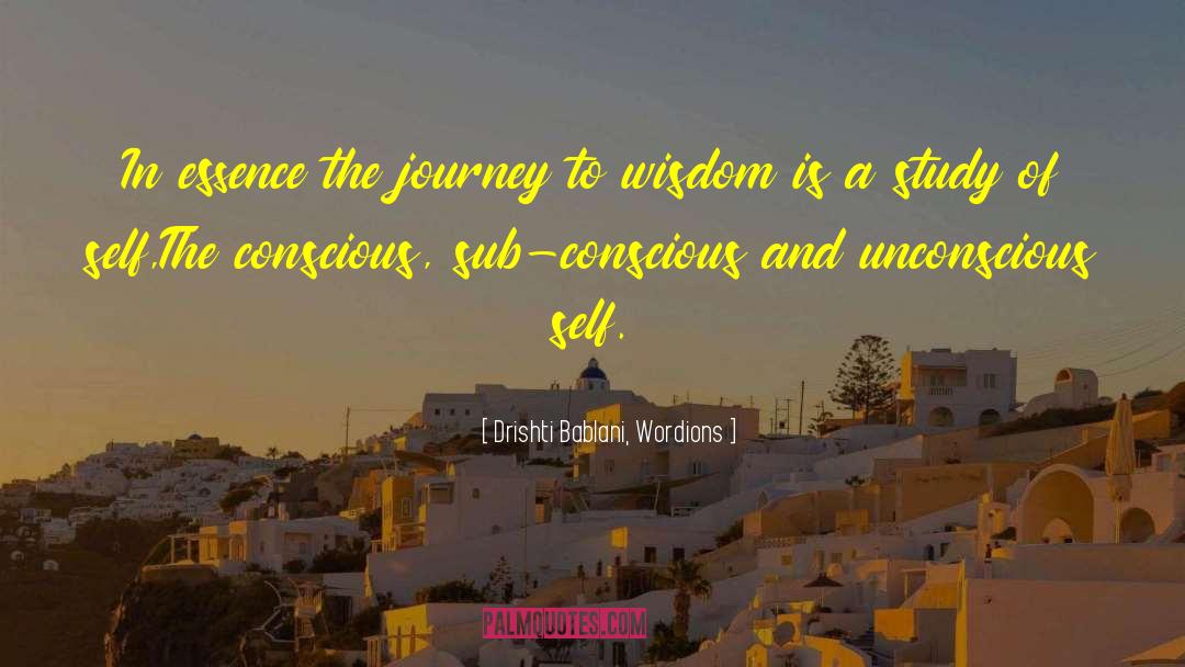 Drishti Bablani, Wordions Quotes: In essence the journey to