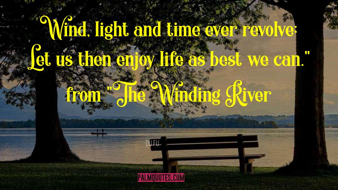 Du Fu Quotes: Wind, light and time ever