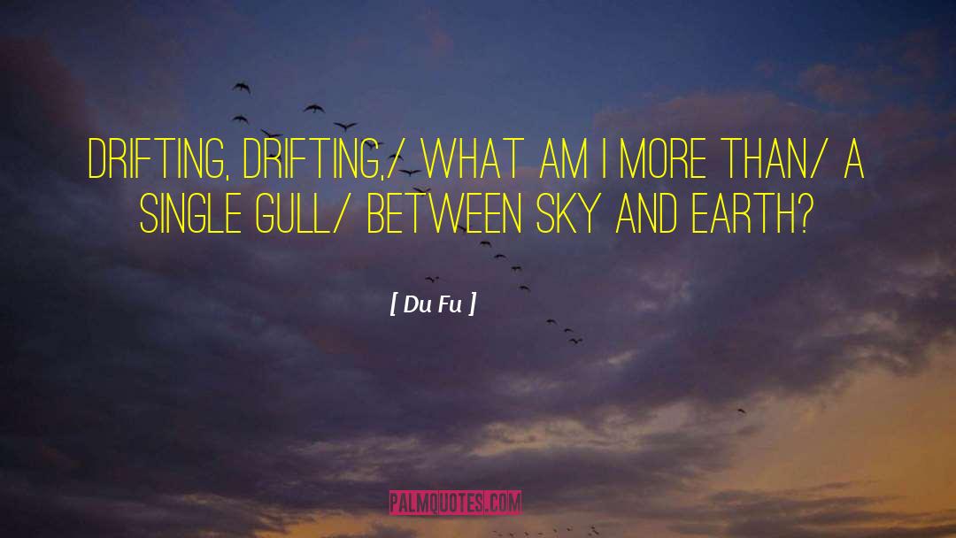 Du Fu Quotes: Drifting, drifting,/ what am I