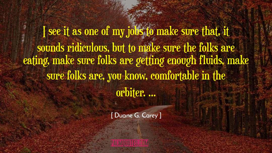 Duane G. Carey Quotes: I see it as one