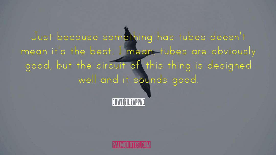 Dweezil Zappa Quotes: Just because something has tubes