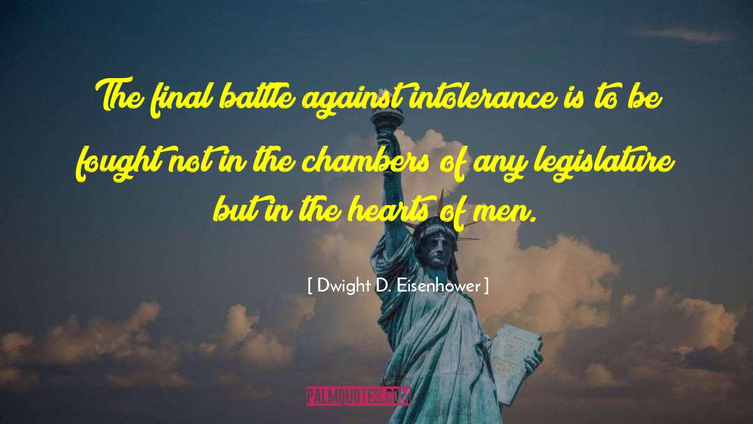 Dwight D. Eisenhower Quotes: The final battle against intolerance