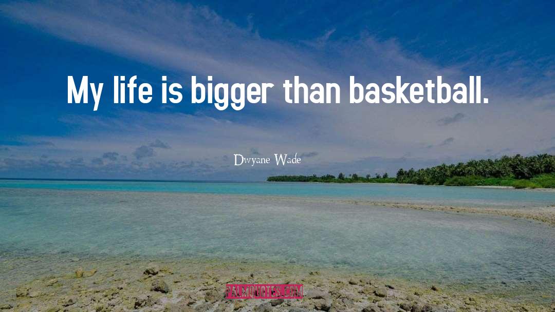 Dwyane Wade Quotes: My life is bigger than