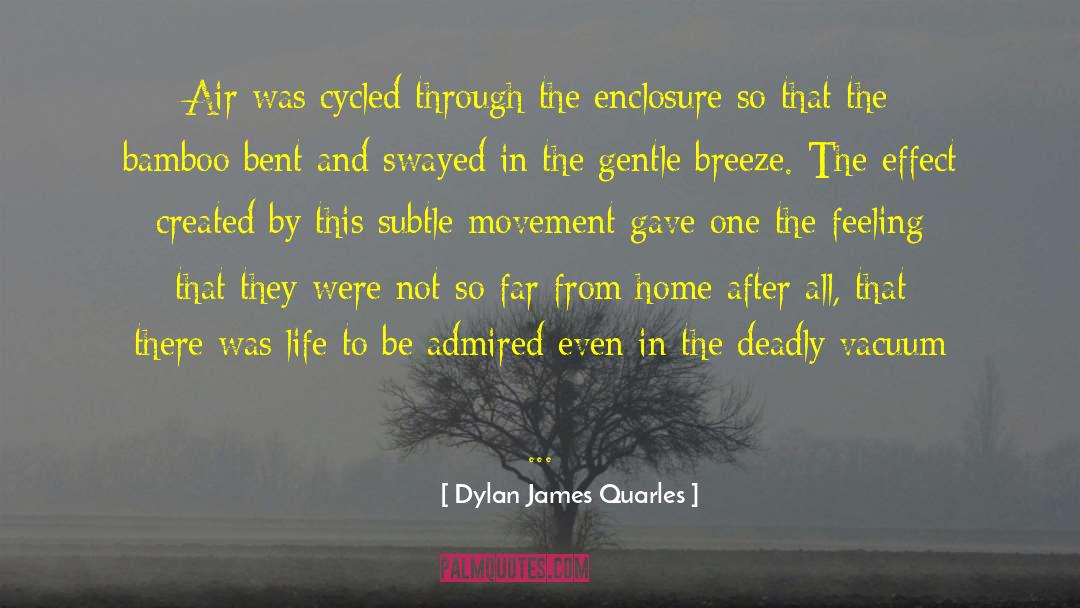 Dylan James Quarles Quotes: Air was cycled through the