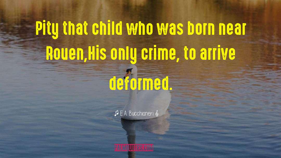 E.A. Bucchianeri Quotes: Pity that child who was