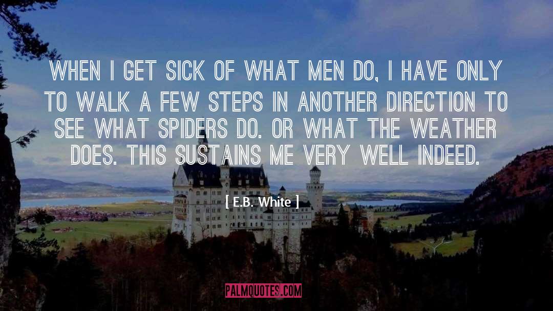 E.B. White Quotes: When I get sick of