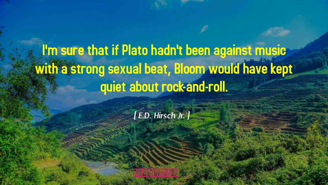 E.D. Hirsch Jr. Quotes: I'm sure that if Plato