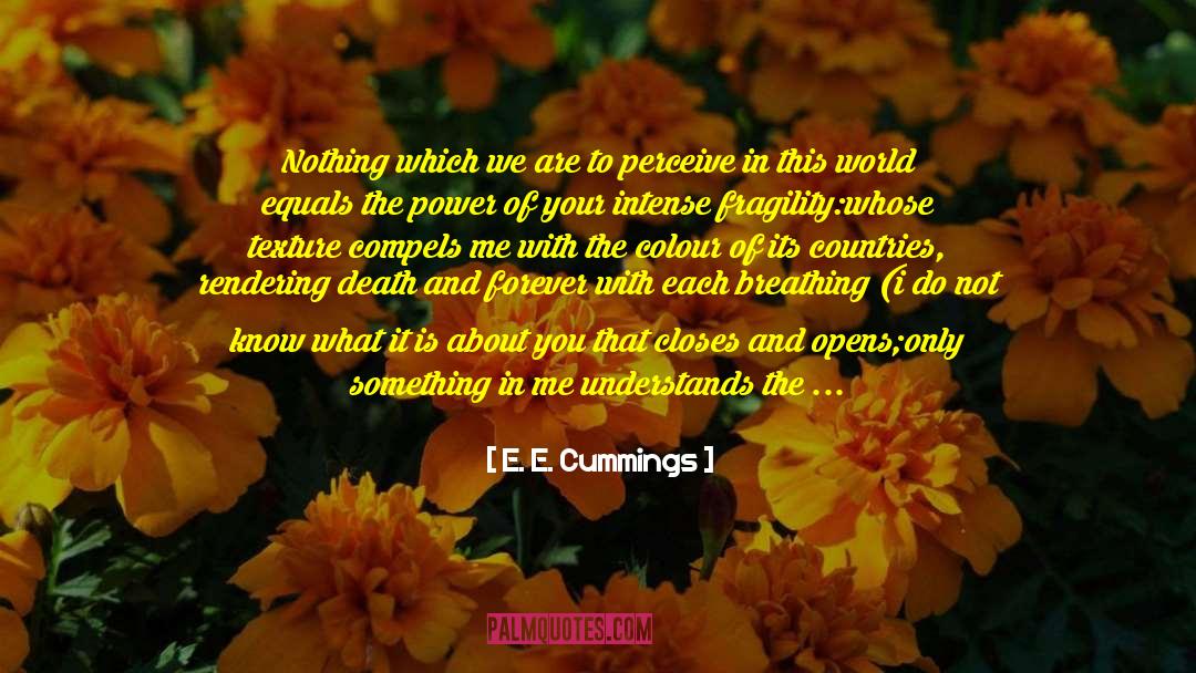 E. E. Cummings Quotes: Nothing which we are to