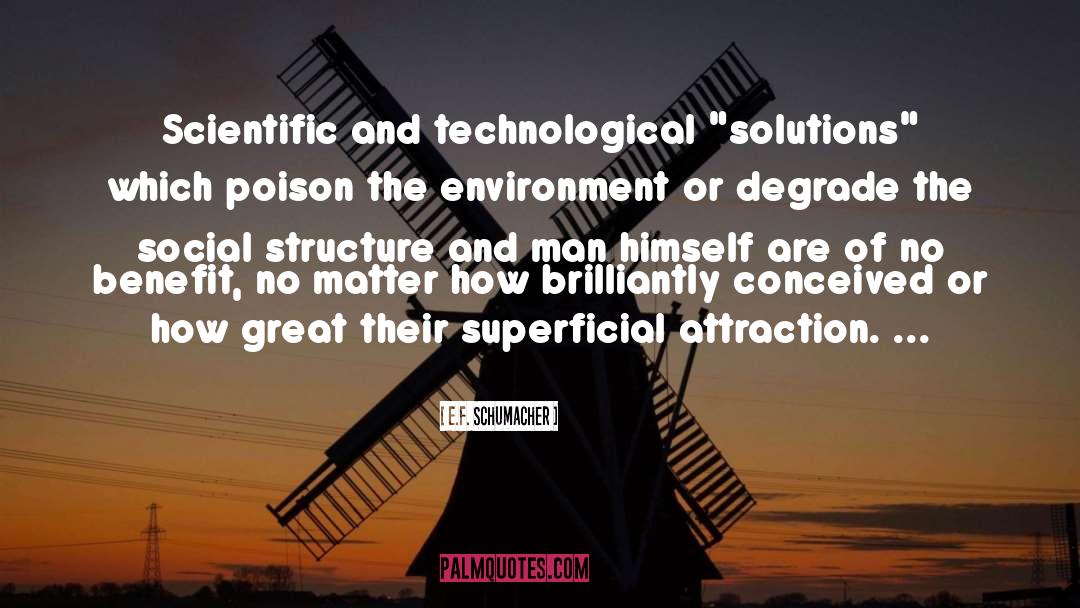 E.F. Schumacher Quotes: Scientific and technological 