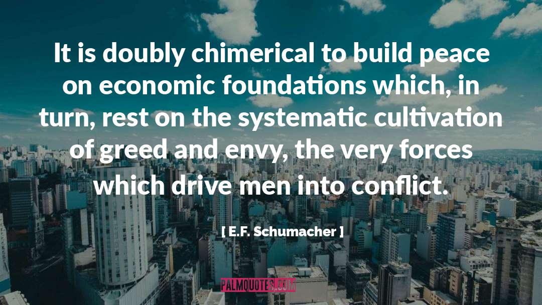 E.F. Schumacher Quotes: It is doubly chimerical to