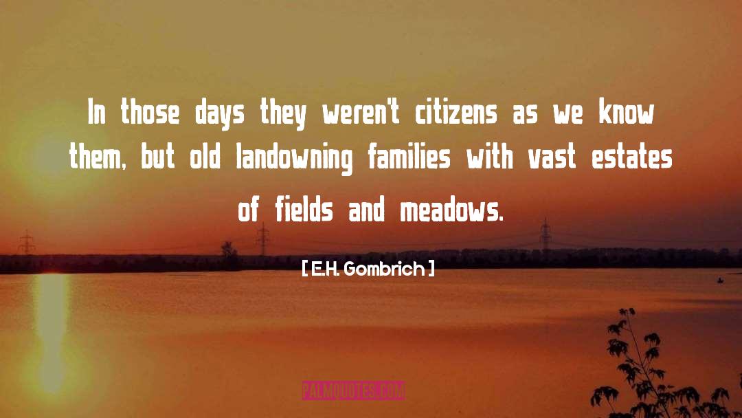 E.H. Gombrich Quotes: In those days they weren't