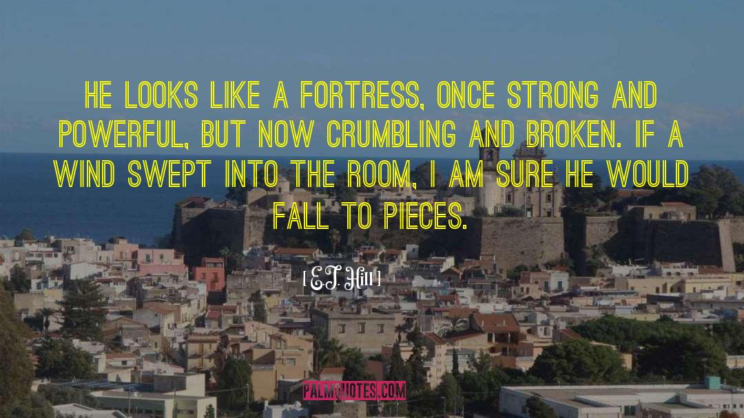 E.J. Hill Quotes: He looks like a fortress,