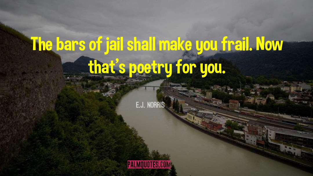 E.J. Norris Quotes: The bars of jail shall