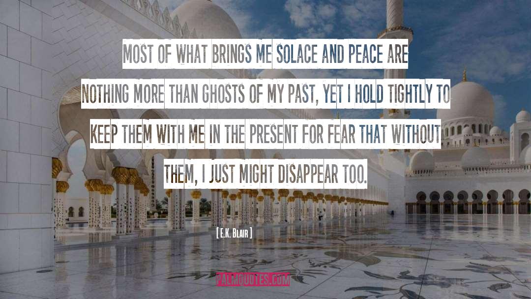 E.K. Blair Quotes: Most of what brings me