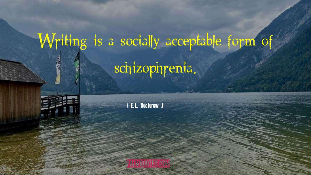 E.L. Doctorow Quotes: Writing is a socially acceptable