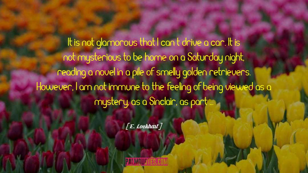 E. Lockhart Quotes: It is not glamorous that