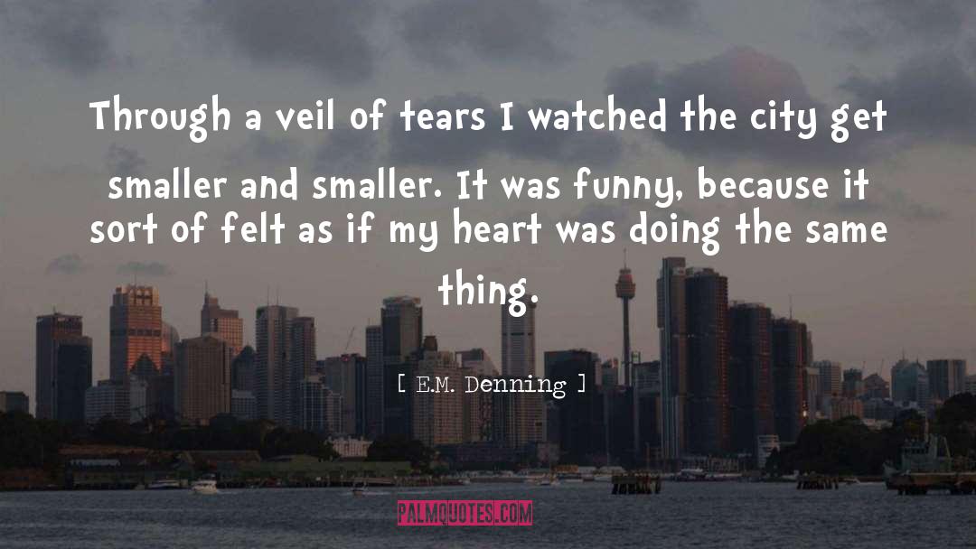 E.M. Denning Quotes: Through a veil of tears