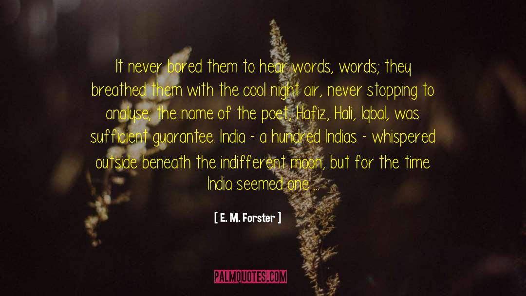 E. M. Forster Quotes: It never bored them to