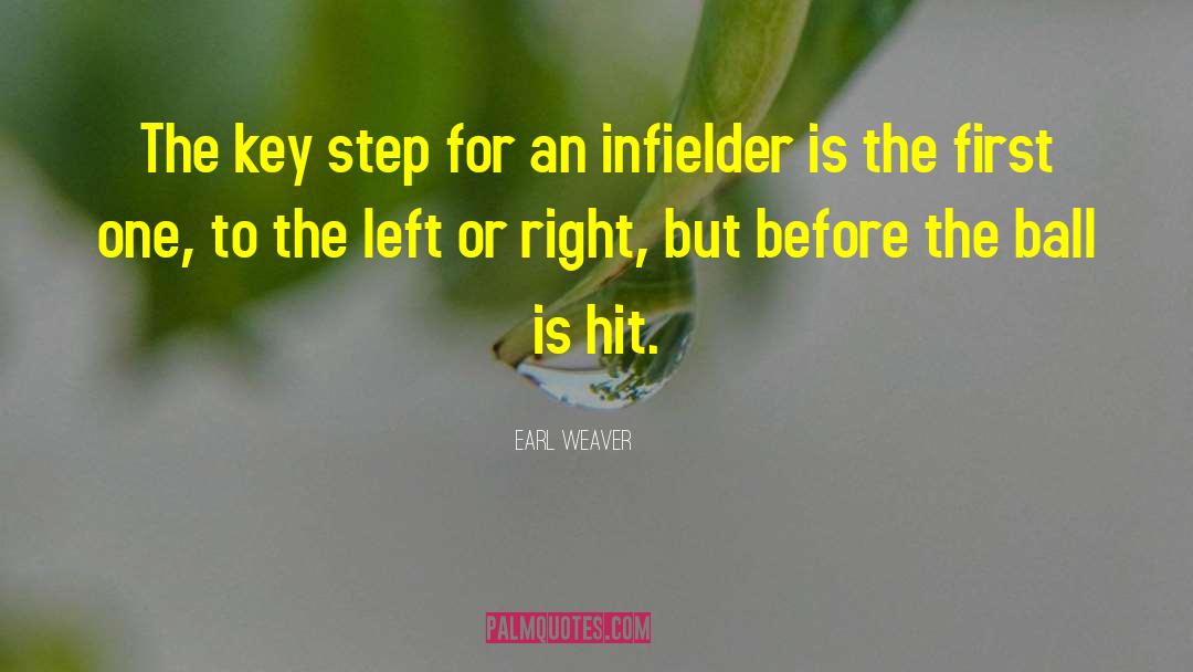 Earl Weaver Quotes: The key step for an