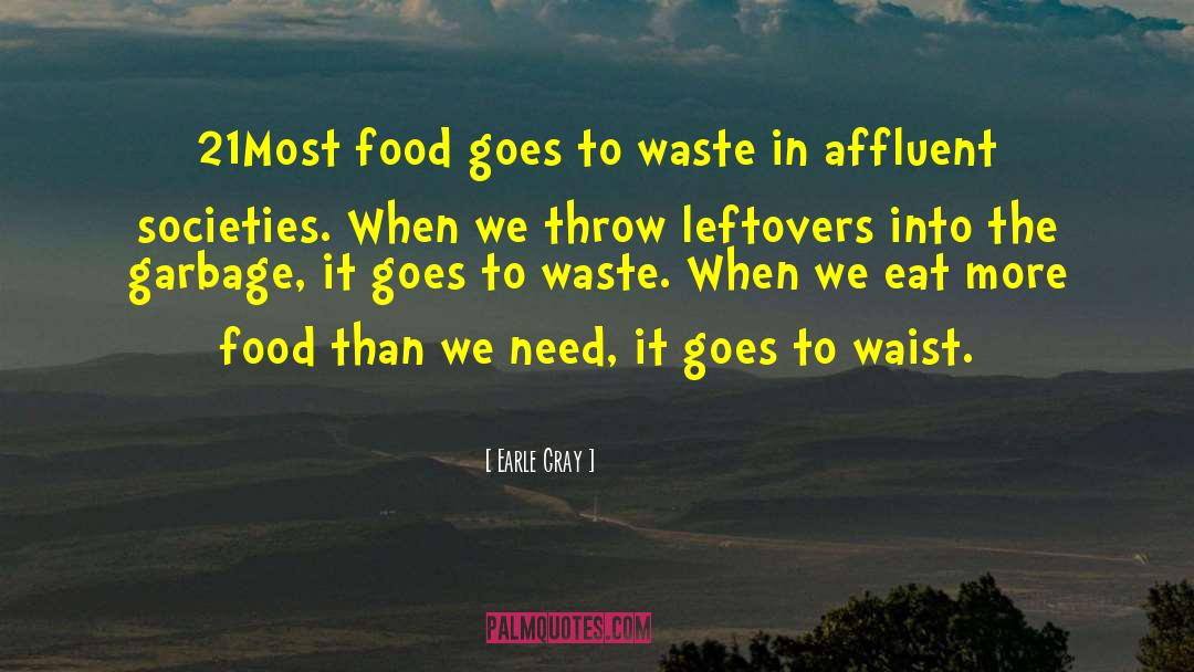 Earle Gray Quotes: 21Most food goes to waste