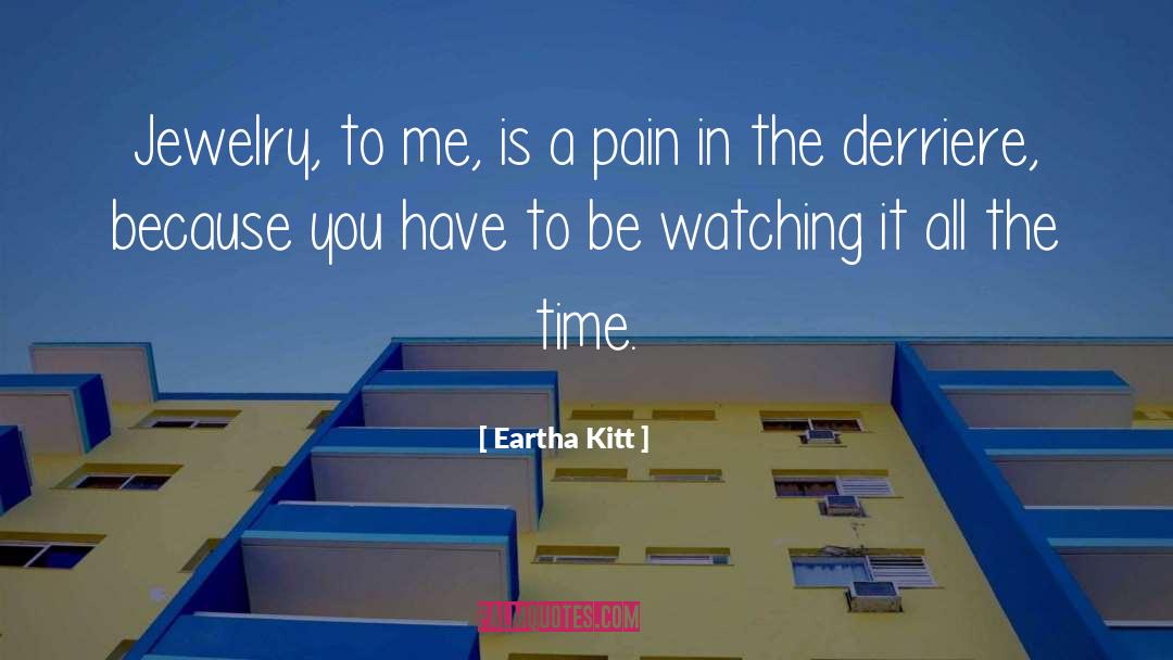 Eartha Kitt Quotes: Jewelry, to me, is a