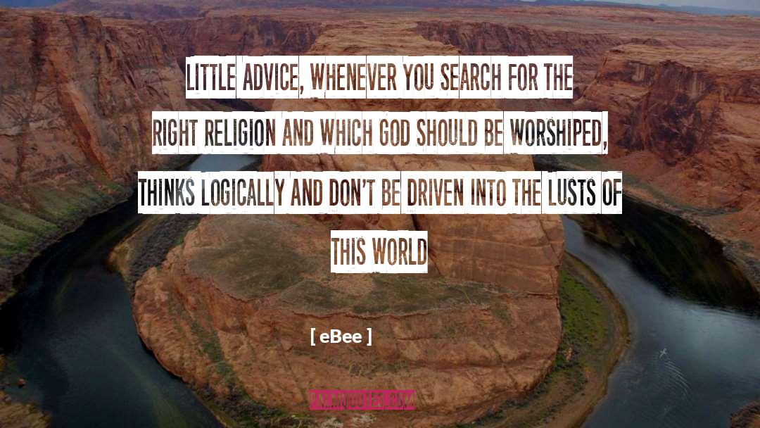 EBee Quotes: Little Advice, Whenever You Search
