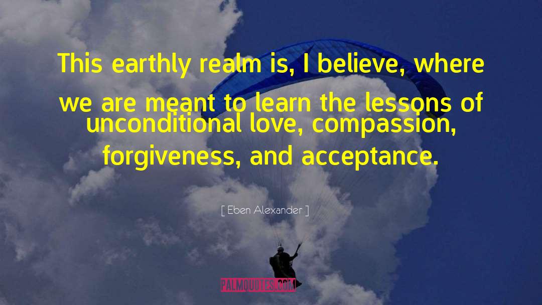 Eben Alexander Quotes: This earthly realm is, I