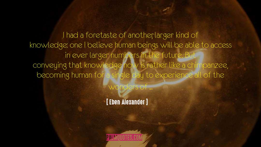 Eben Alexander Quotes: I had a foretaste of