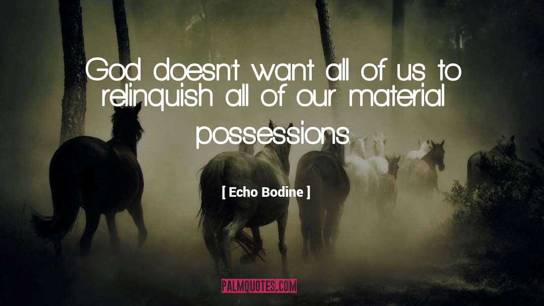 Echo Bodine Quotes: God doesn't want all of