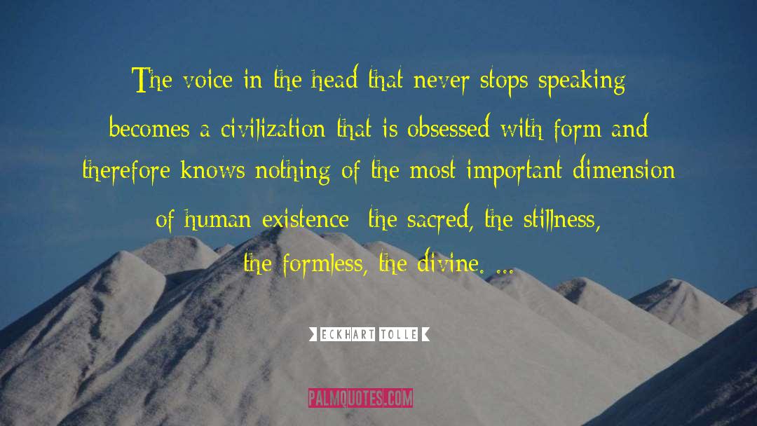 Eckhart Tolle Quotes: The voice in the head