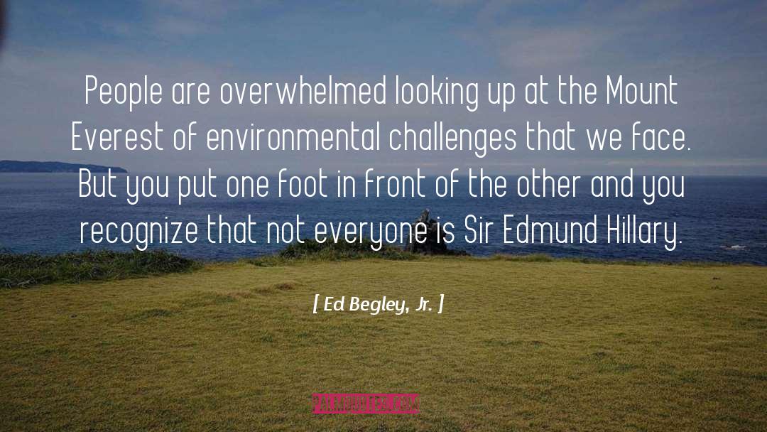 Ed Begley, Jr. Quotes: People are overwhelmed looking up