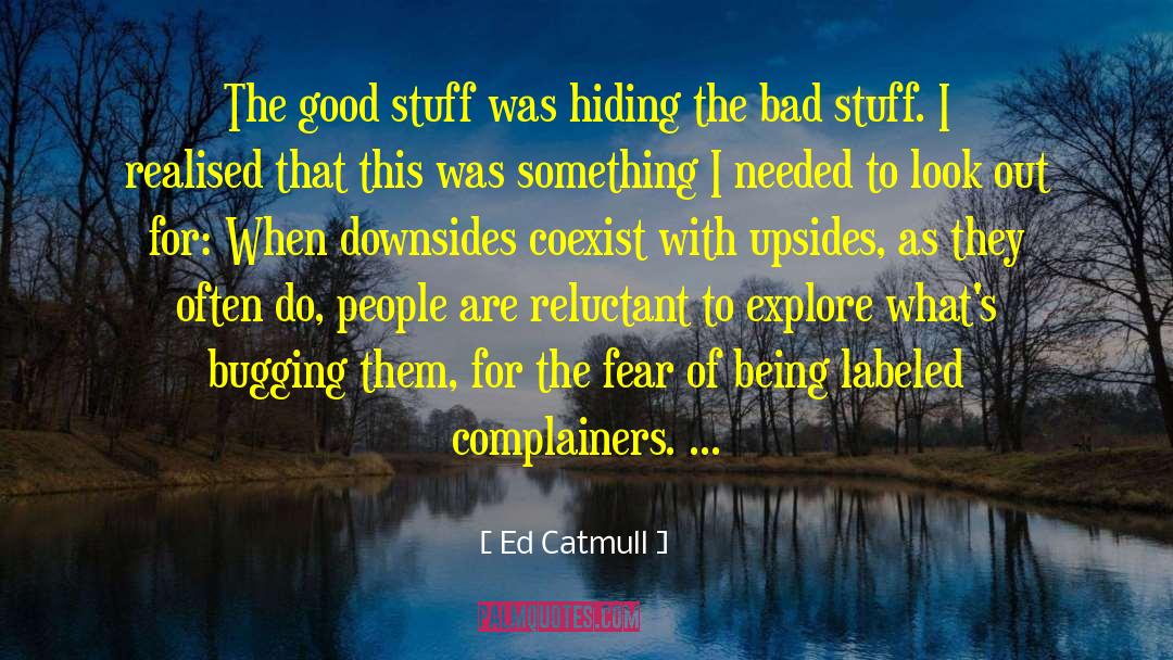 Ed Catmull Quotes: The good stuff was hiding