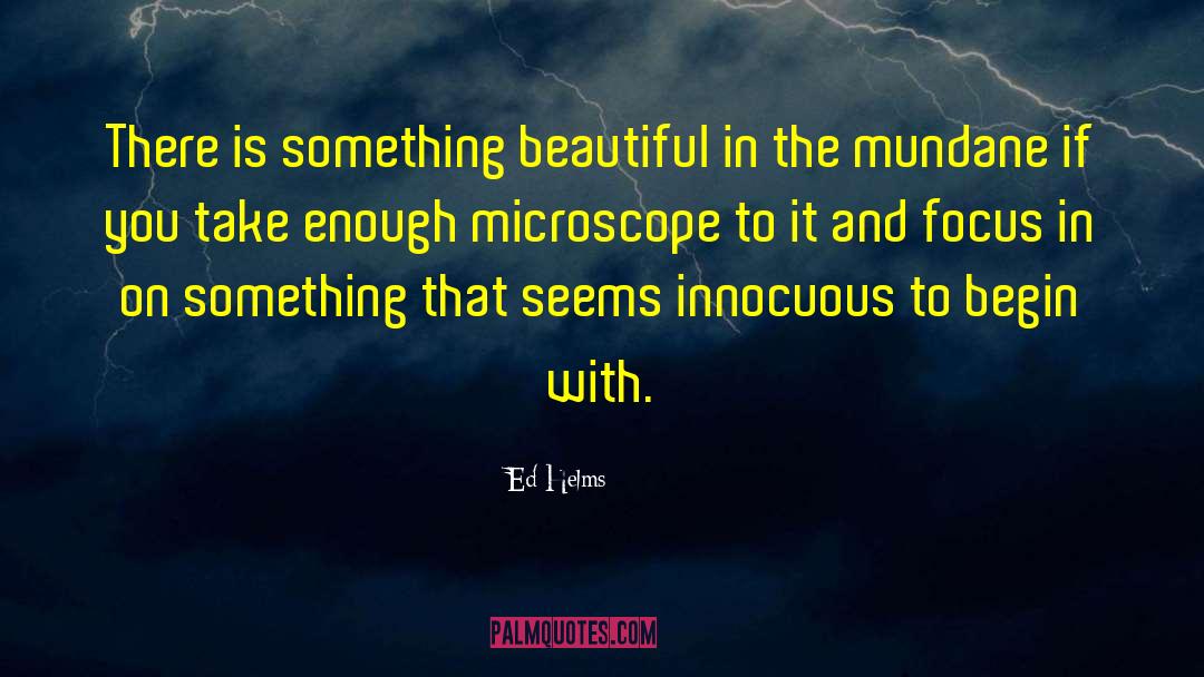 Ed Helms Quotes: There is something beautiful in