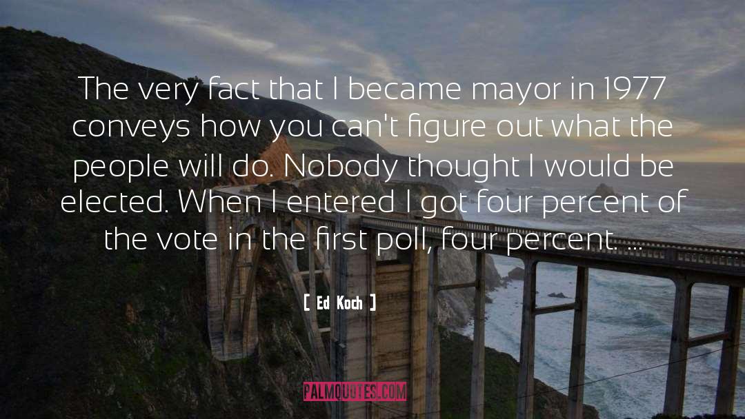 Ed Koch Quotes: The very fact that I
