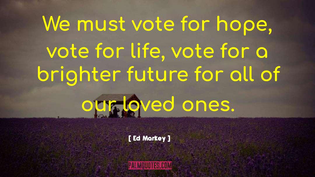 Ed Markey Quotes: We must vote for hope,