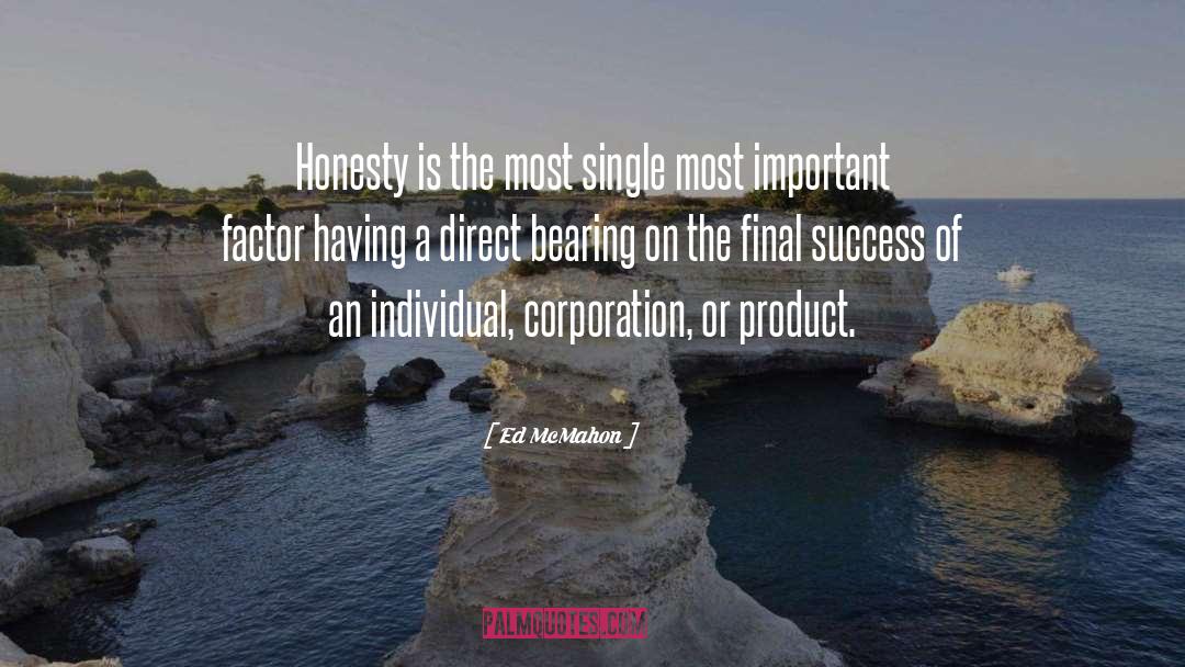 Ed McMahon Quotes: Honesty is the most single