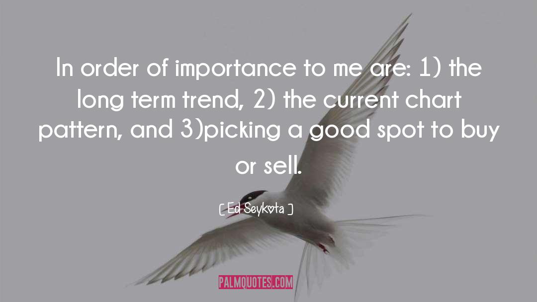 Ed Seykota Quotes: In order of importance to
