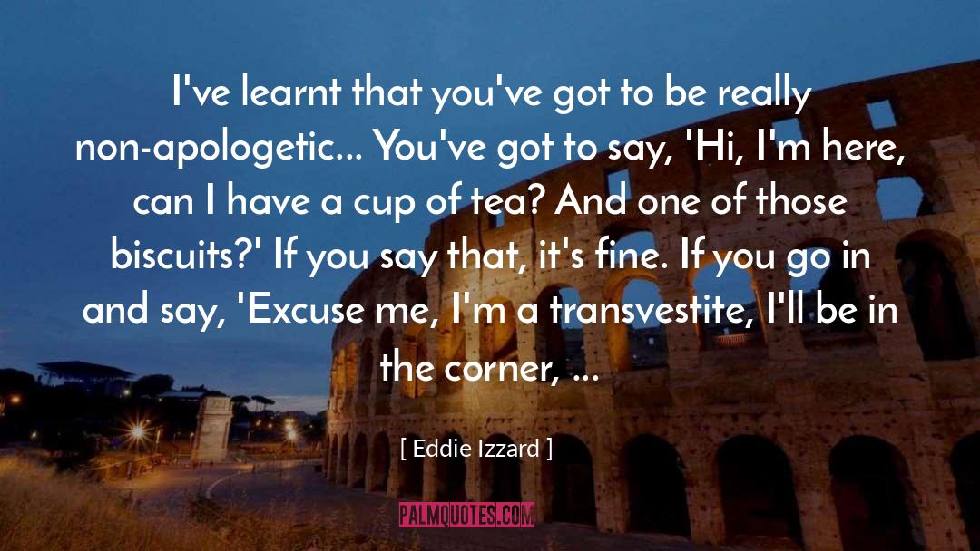 Eddie Izzard Quotes: I've learnt that you've got