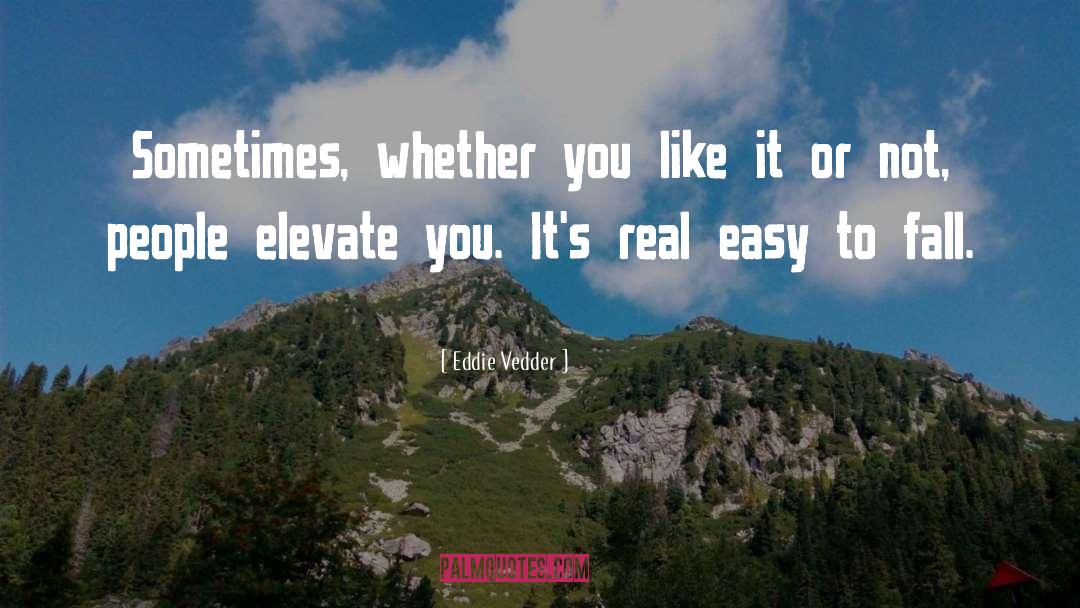 Eddie Vedder Quotes: Sometimes, whether you like it
