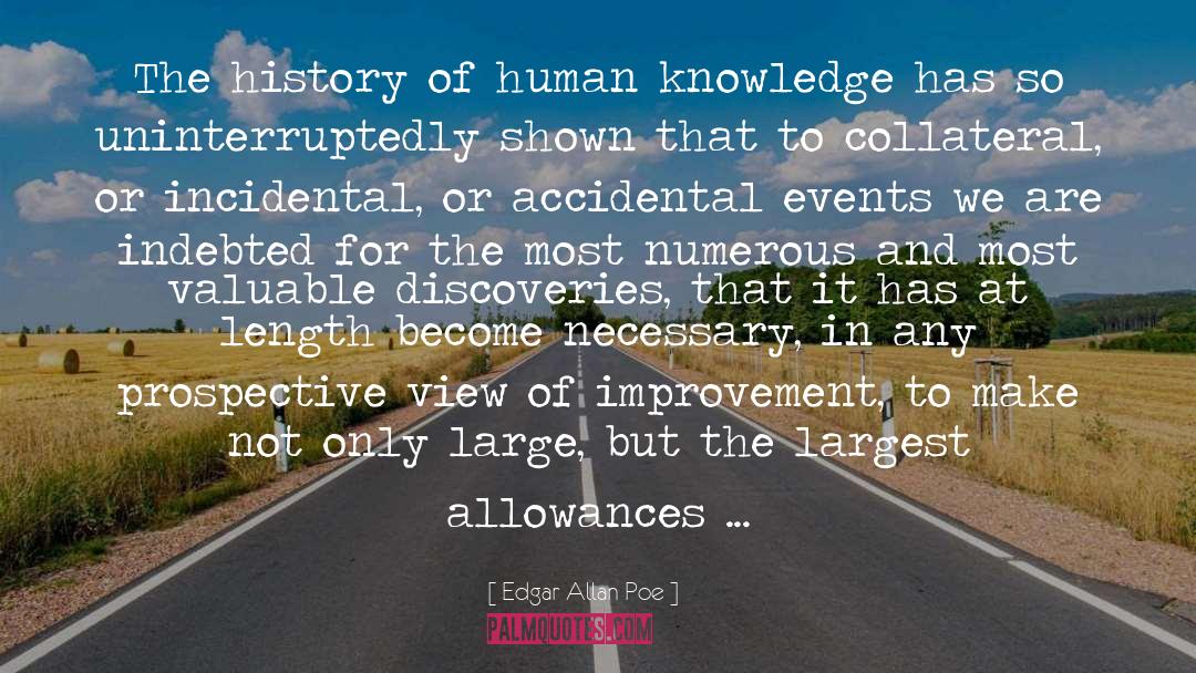 Edgar Allan Poe Quotes: The history of human knowledge
