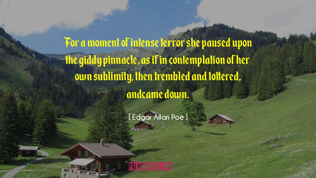 Edgar Allan Poe Quotes: For a moment of intense