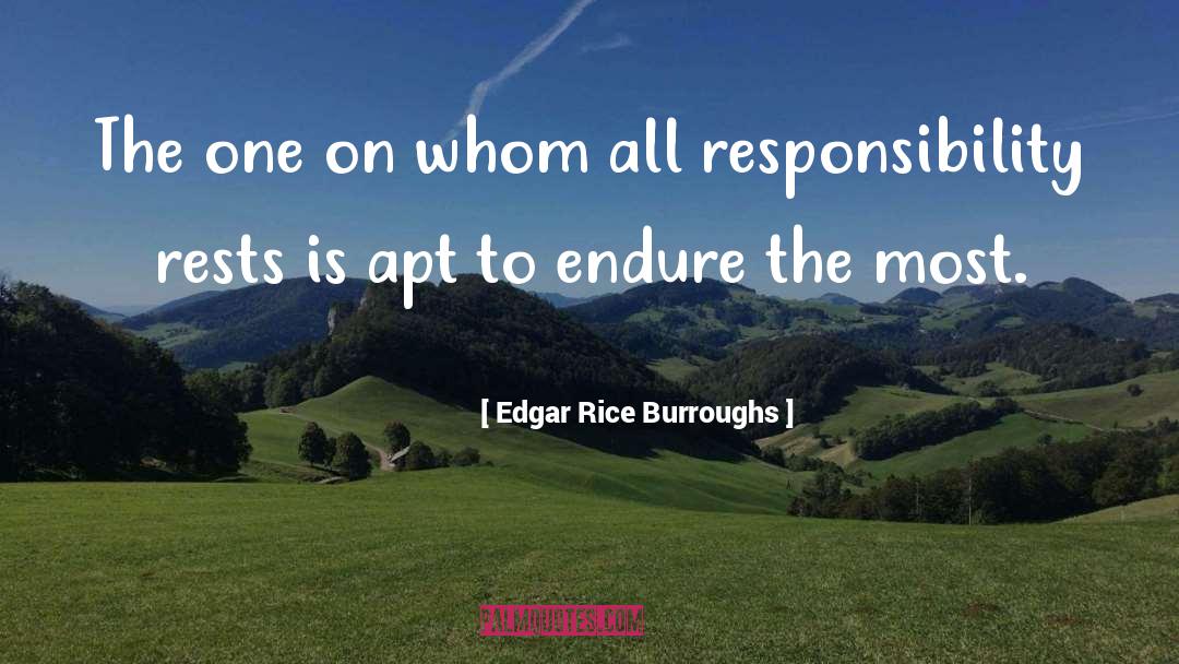 Edgar Rice Burroughs Quotes: The one on whom all