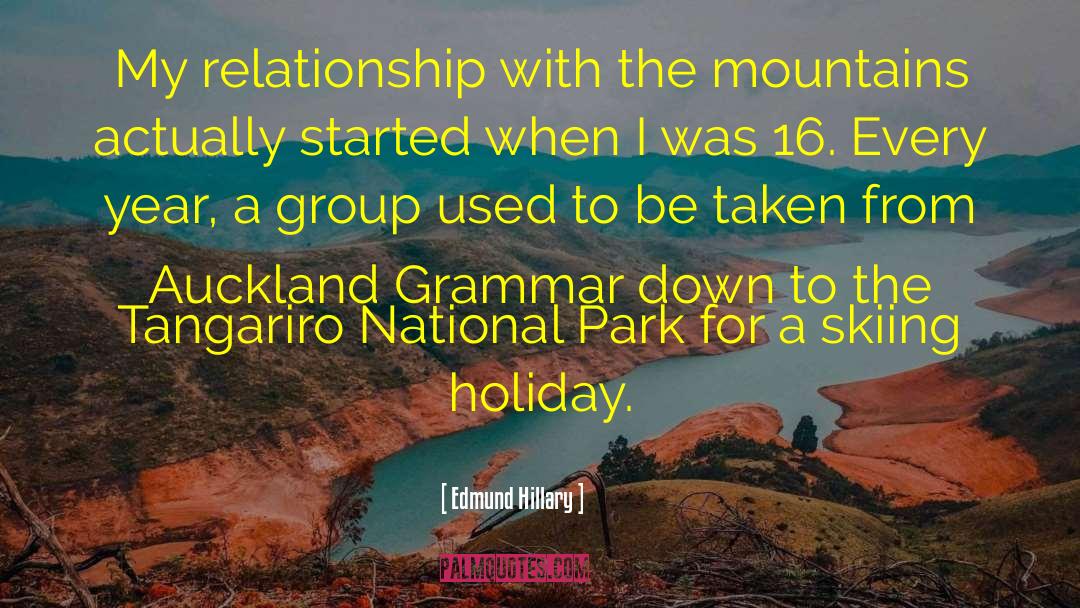 Edmund Hillary Quotes: My relationship with the mountains