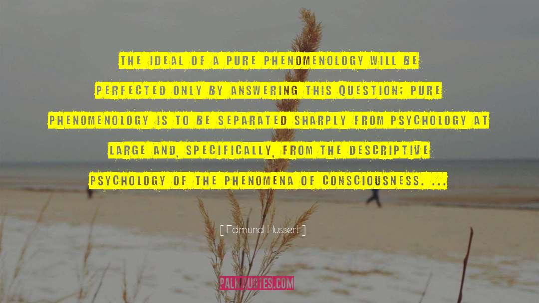 Edmund Husserl Quotes: The ideal of a pure