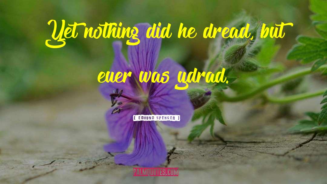 Edmund Spenser Quotes: Yet nothing did he dread,