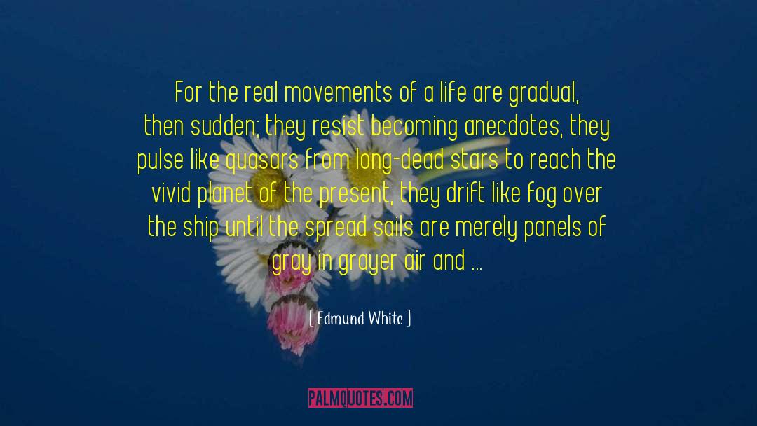 Edmund White Quotes: For the real movements of