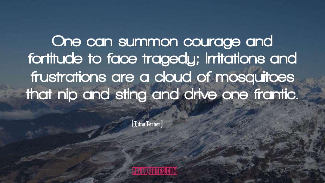 Edna Ferber Quotes: One can summon courage and