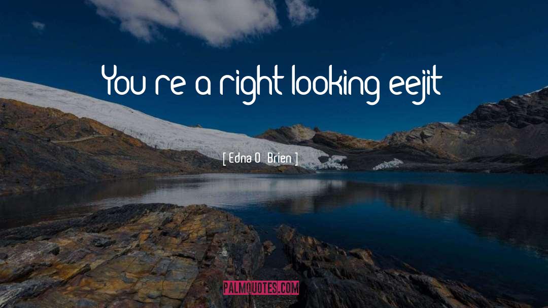 Edna O'Brien Quotes: You're a right-looking eejit