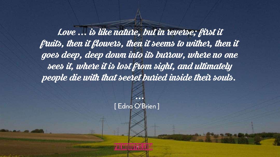 Edna O'Brien Quotes: Love ... is like nature,